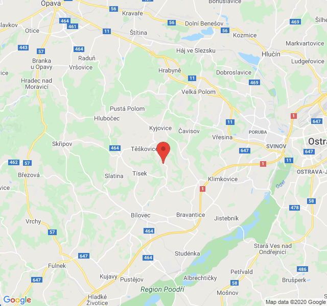 Google map: Bítov 75, 743 01